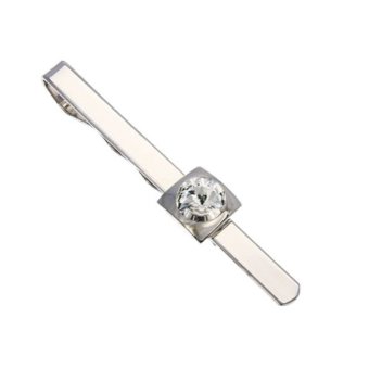 Зажим для галстука с кристаллом Swarovski Crystal, 8 мм